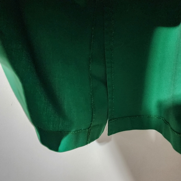 Vintage silver unicorn Kelly Green midi a line skirt - Picture 4 of 6